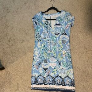 Lilly Pulitzer Blue and White Mini Dress